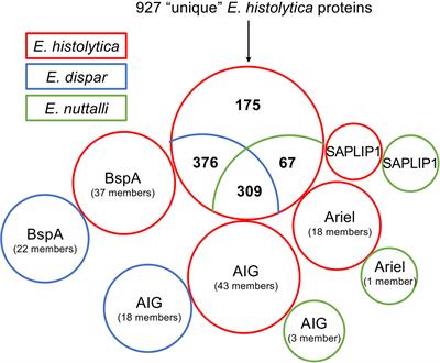 Taxon-Specific Proteins of the Pathogenic Entamoeba Species E. histolytica and E. nuttalli